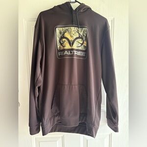 Realtree Black Hoodie with Camouflage Logo